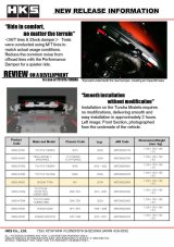 HKS Performance Damper for 2016+ Titan thumbnail 3