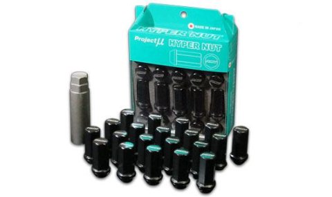 Project Mu Hyper Lug Nut M12 x 1.50 - Black thumbnail 1