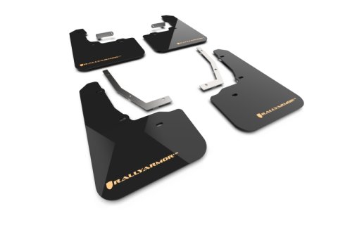Rally Armor 2026 Subaru Forester Wilderness Black UR Mud Flap w/ Wild Orange Logo thumbnail 2