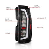 Anzo 07-14 Chevrolet Suburban / 07-14 GMC Yukon Black Full LED Tail Light Plank Style w/ Clear Lens thumbnail 4