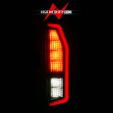 Anzo 07-14 Chevrolet Suburban / 07-14 GMC Yukon Black Full LED Tail Light Plank Style w/ Clear Lens thumbnail 5