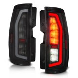 Anzo 07-14 Chevrolet Suburban / 07-14 GMC Yukon Black Full LED Tail Light Plank Style w/ Smoke Lens thumbnail 2