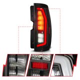Anzo 07-14 Chevrolet Suburban / 07-14 GMC Yukon Black Full LED Tail Light Plank Style w/ Smoke Lens thumbnail 6