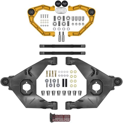 Camburg 21-25 Ford Bronco 21-25 Trail Series L/T Kit w/ Axles (BILLET XJ UCA) (GOLD)