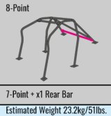 Cusco 15-21 Subaru WRX/STI (LHD) Chromoly Blue 8-Point Around Dash Rollcage (S/O/No Cancel) thumbnail 4