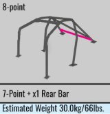 Cusco Steel Roll Cage 8 Point 2 Passenger Through Dash 2015 Subaru WRX / STI thumbnail 4
