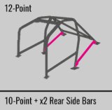 Cusco Steel Roll Cage 12 Point 2 Passenger Through Dash 2015 Subaru WRX / STI thumbnail 4