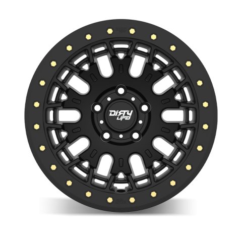 Dirty Life DT-3 17X9 5x127 -38 Offset - Satin Black w/ Simulated Beadlock thumbnail 3