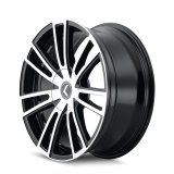 Kraze KR183 Spectra 22x8.5 / 5x110/127 BP / 38mm Offset / 72.62mm Hub Gloss Black Machined Wheel thumbnail 2
