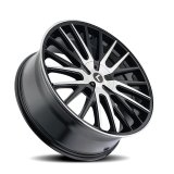 Kraze KR185 Double Down 22x8.5 / 5x108/114.3 BP / 38mm Offset / 73mm Hub Gloss Black Machined Wheel thumbnail 2