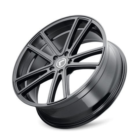 Kraze KR190 Lusso 22x8.5 / 5x112 BP / 38mm Offset / 66.56mm Hub Gloss Black Wheel thumbnail 2