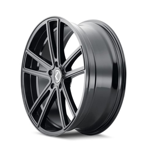 Kraze KR190 Lusso 22x8.5 / 5x112 BP / 38mm Offset / 66.56mm Hub Gloss Black Wheel thumbnail 3