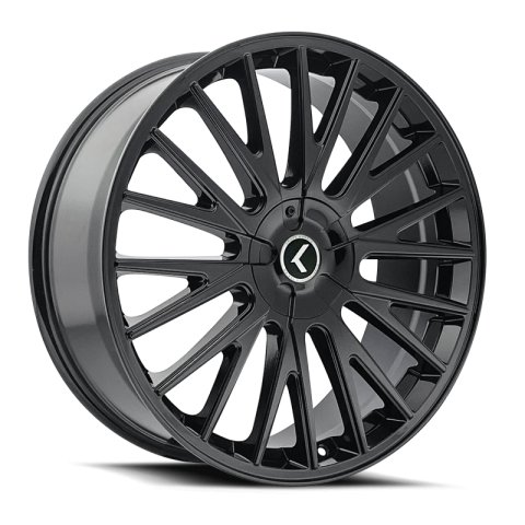 Kraze KR185 Double Down 20x8.5 / 5x115/120 BP / 38mm Offset / 74.1mm Hub Gloss Black Wheel