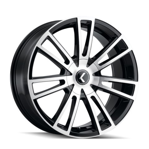 Kraze KR183 Spectra 18x8 / 5x115/120 BP / 40mm Offset / 74.1mm Hub Gloss Black Machined Wheel thumbnail 1