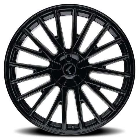Kraze KR185 Double Down 18x8 / 5x108/114.3 BP / 40mm Offset / 73mm Hub Gloss Black Wheel thumbnail 2