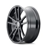 Kraze KR190 Lusso 18x8 / 5x112 BP / 40mm Offset / 66.56mm Hub Gloss Black Wheel thumbnail 3