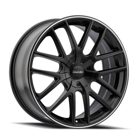 Touren 3260 TR60 17x7.5 / 5x108/114.3 BP / 42mm Offset / 72.62mm Hub Matte Black Machined Wheel thumbnail 2
