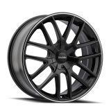 Touren 3260 TR60 17x7.5 / 5x110/115 BP / 42mm Offset / 72.62mm Hub Matte Black Machined Wheel thumbnail 2