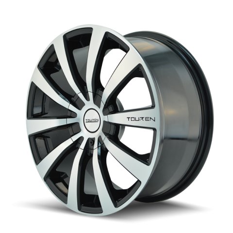 Touren 3130 TR3 17x7 / 5x105/114.3 BP / 40mm Offset / 72.62mm Hub Gloss Black Machined Wheel thumbnail 2