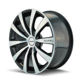 Touren 3130 TR3 16x7 / 5x110/115 BP / 42mm Offset / 72.62mm Hub Gloss Black Machined Wheel thumbnail 2