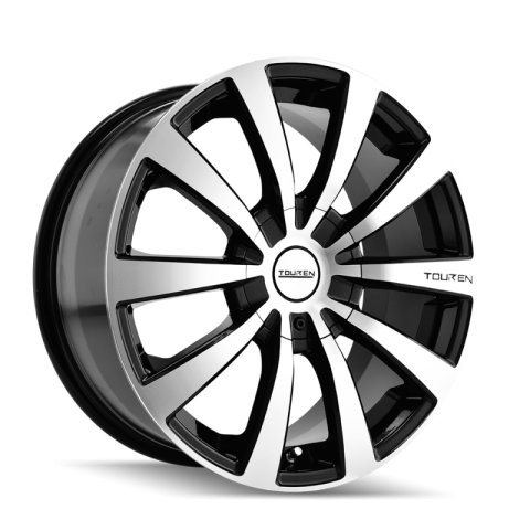 Touren 3130 TR3 16x7 / 5x112/120 BP / 42mm Offset / 72.62mm Hub Gloss Black Machined Wheel thumbnail 1