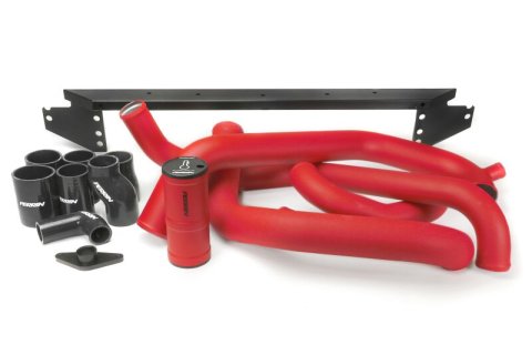 PERRIN 02-07 Subaru WRX/STI Front Mount Intercooler Boost Tube Kit - Red thumbnail 2