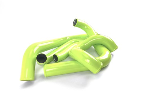 PERRIN 15-21 Subaru STI Front Mount Intercooler Boost Tube Kit - Neon Yellow thumbnail 1