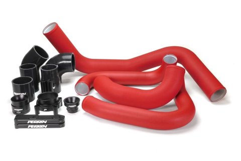 PERRIN 22-26 Subaru WRX Front Mount Intercooler Boost Tube Kit - Red thumbnail 5