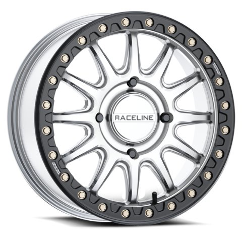 Raceline A14SB Alpha 15x7in / BP / 25mm Offset / 68mm Bore - Hyper Silver w/Black Ring thumbnail 5