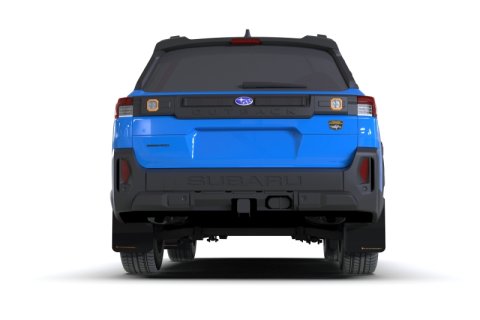Rally Armor 2026 Subaru Outback Black UR Mud Flap w/Orange Logo thumbnail 2