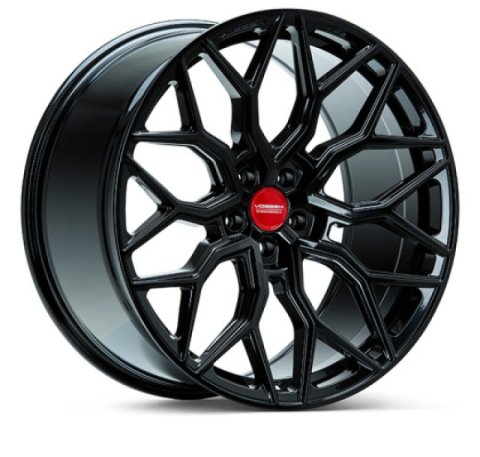 Vossen HF-2 24x10 - 5x112 - ET5 - Deep Face - 66.5 - Gloss Black Wheel