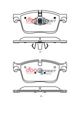DBA 20-22 Jaguar F-Pace 350mm Front Rotor Front Street Series Brake Pads thumbnail 1