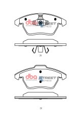DBA 13-24 Scion FR-S (w/292mm Front Rotor) Front Street Series Brake Pads thumbnail 1