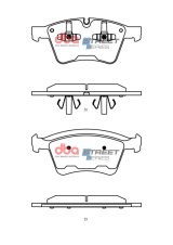 DBA 08-13 Mercedes-Benz GL320 (373mm Front Rotor) Front Street Series Brake Pads thumbnail 1