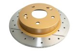 DBA 06-15 Acura CSX Rear Street Series Drilled & Slotted Rotor w/Gold Hat thumbnail 1