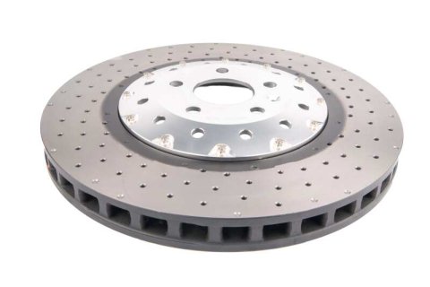 DBA 14-18 Audi RS7 Iron Rotors Front 5000 Series Drilled & Slotted Rotor w/Silver Hat thumbnail 2
