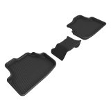 3D MAXpider 22-26 Audi A3/S3/RS3 (8Y) Sedan Kagu 2nd Row Floormat - Black thumbnail 1