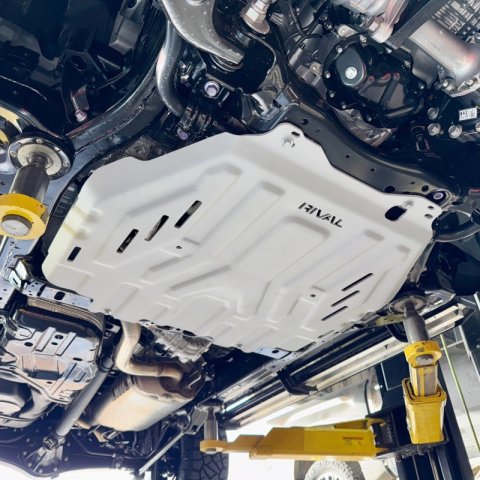 Rival 24-26 Toyota Tacoma i-Force Max Hybrid Aluminum Transmission Catalytic Converter Skid Plate thumbnail 1