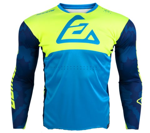 Answer LE Elite Camo Jersey Cyan/Hyper Acid/Black Youth - XS thumbnail 4