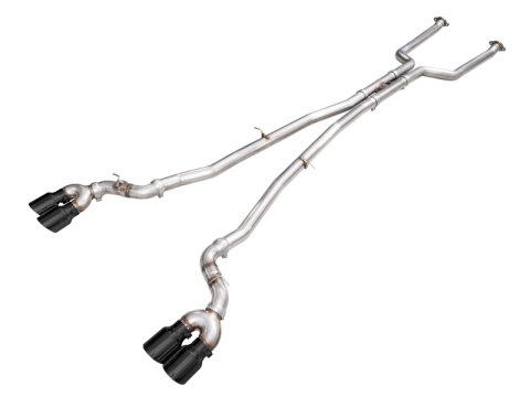 AWE Tuning BMW G90/G99 M5 Track Edition Cat-Back Exhaust - Diamond Black Tips thumbnail 1