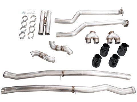 AWE Tuning BMW G90/G99 M5 Track Edition Cat-Back Exhaust - Diamond Black Tips thumbnail 6