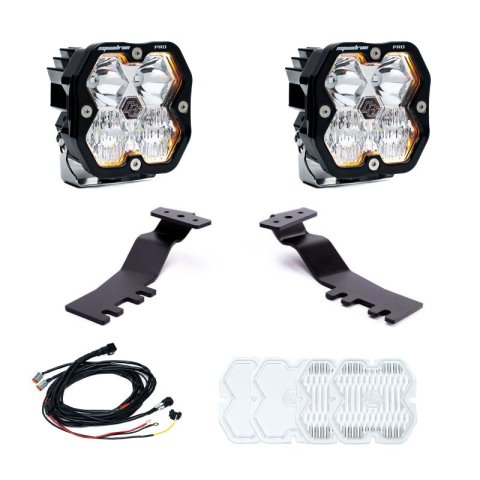 Baja Designs 2025+ Toyota 4Runner Squadron Pro 2.0 A-Pillar Kit (Driving/Combo) - Clear