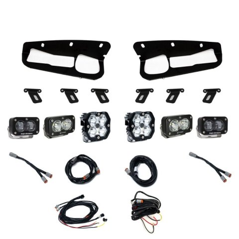 Baja Designs 21-25 Ford Bronco Squadron 2.0 Pro (Spot) / S2 SAE / S2 Pro D/C FPK Steel Bumper -Clear