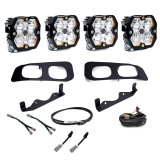 Baja Designs 2023+ Ford SD Squardon Pro 2.0 Dual Fog Pocket Kit Upfitter (Multi Patterns) - Clear thumbnail 1