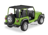 Bestop 04-06 Jeep Wrangler TJ Unlimited Header Safari Bikini (Black Diamond) thumbnail 1