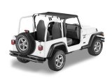 Bestop 97-02 Jeep Wrangler TJ Header Targa Bikini (Black Denim) thumbnail 1