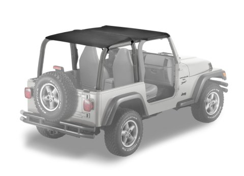 Bestop 97-02 Jeep Wrangler TJ Strapless Safari Bikini (Black Denim)