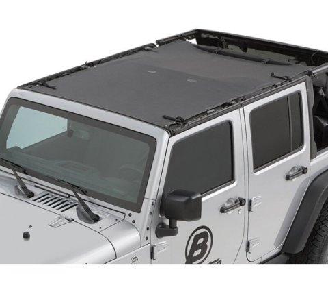 Bestop 07-18 Jeep Wrangler JK 4-Door Sun Safari Bikini (Black Diamond)