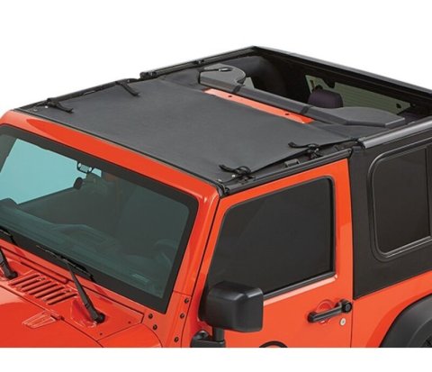 Bestop 07-18 Jeep Wrangler JK Sun Targa Bikini (Black Diamond)