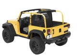 Bestop 07-18 Jeep Wrangler JK 2-Door Windjammer (Black Diamond) thumbnail 1